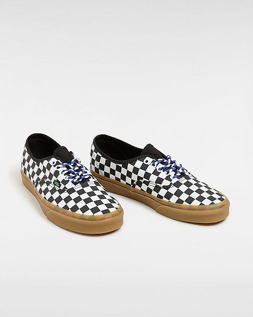 Authentic Shoes (checkerboard Black/white) Unisex White, Size 2.5