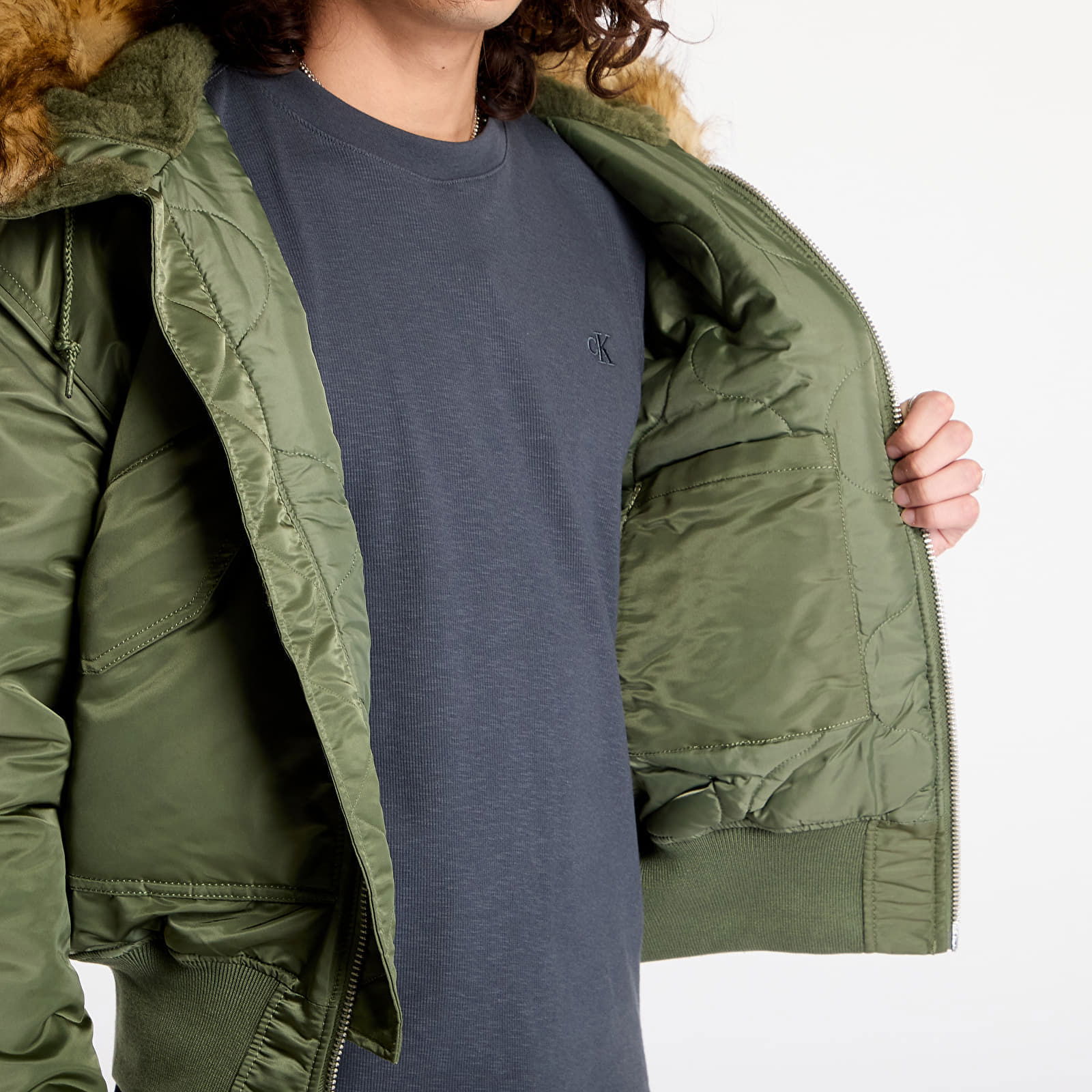 Jacket 45P Hooded Sage-Green