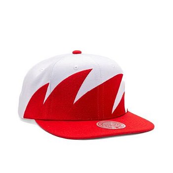 Mitchell & Ness Branded Sharktooth Snapback Branded Red / White HHSS5164-MNNYYPPPSCWH