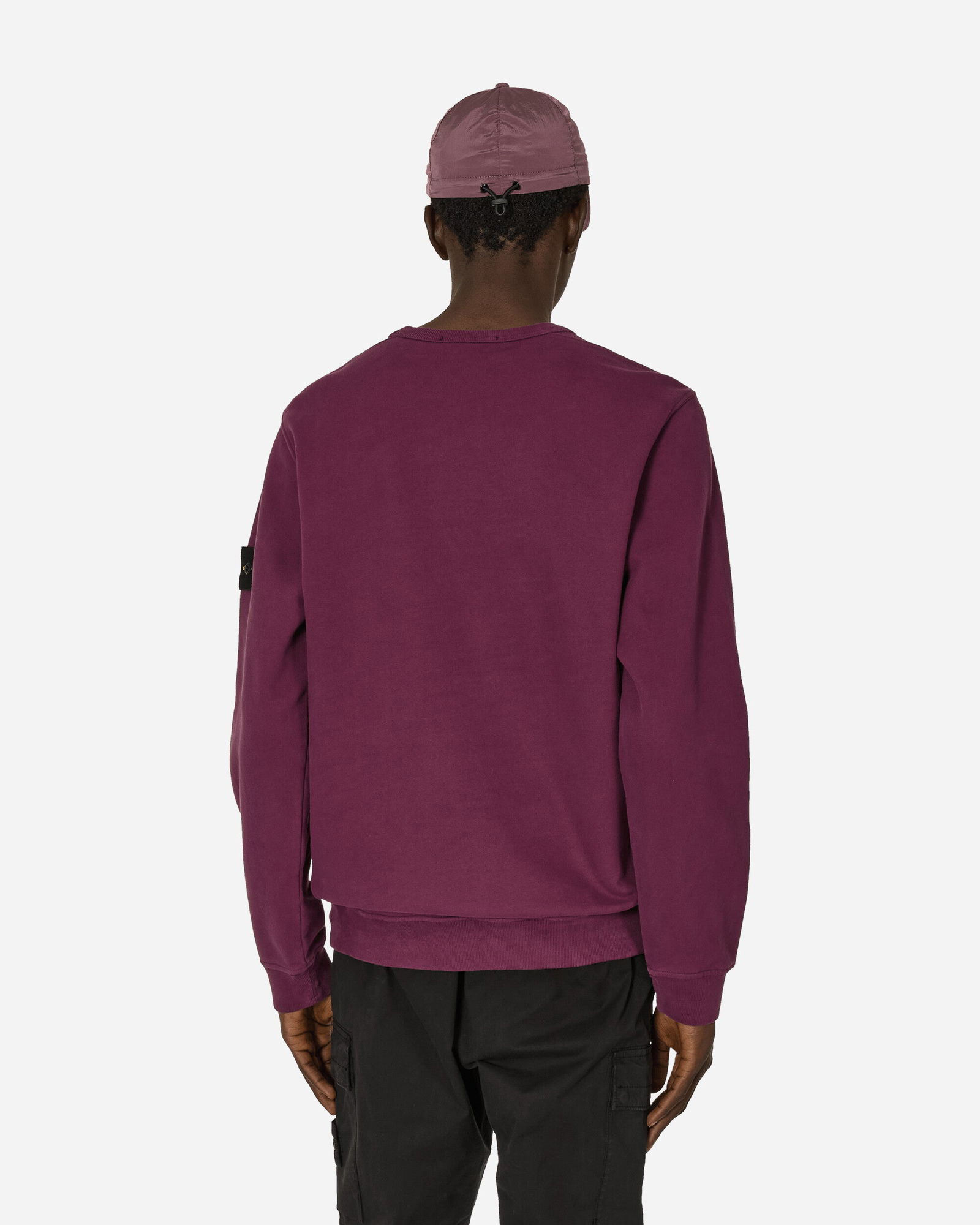 Garment Dyed Crewneck Sweatshirt Dark Burgundy