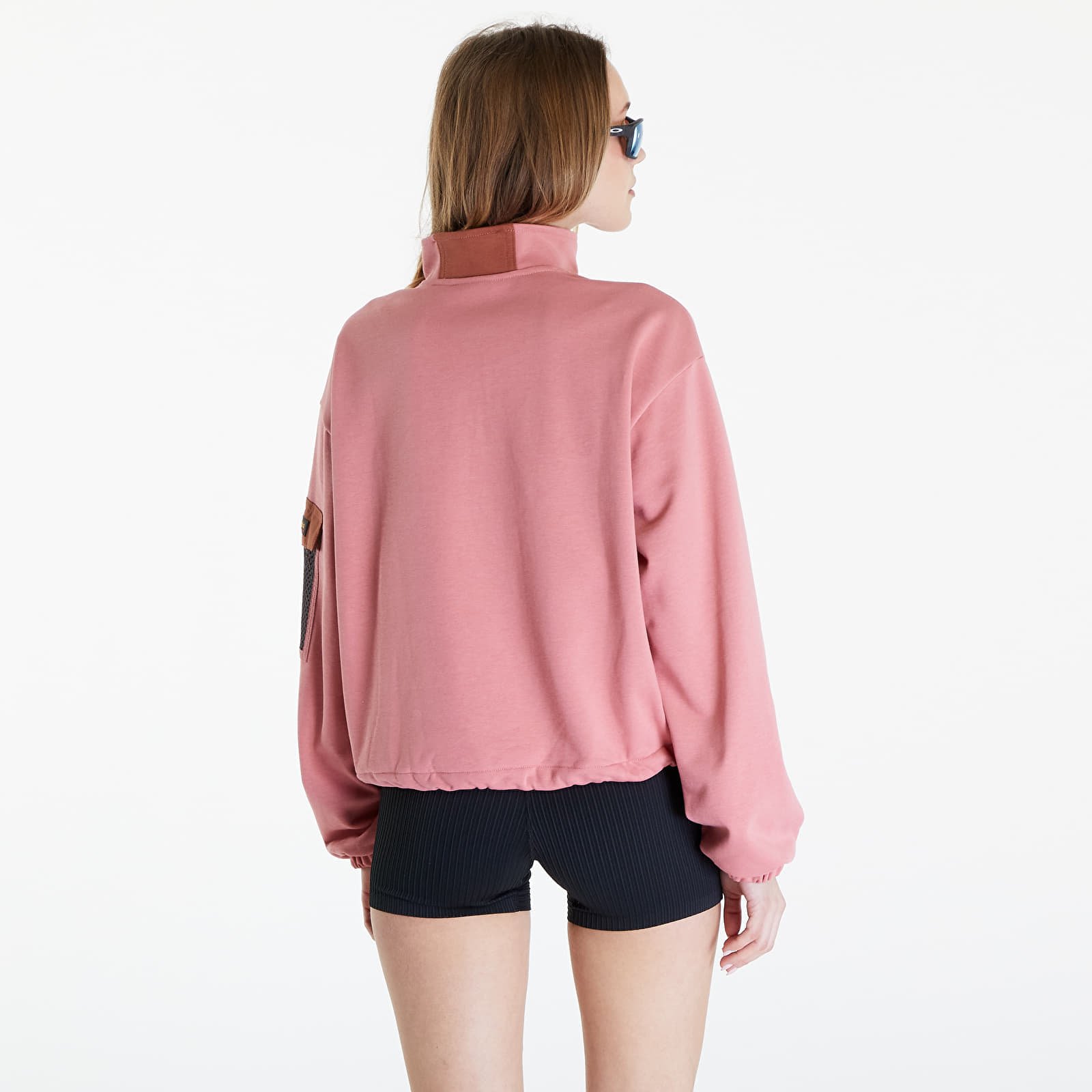 Painted Peak Cropped Sweatshirt Pink Agave/ Auburn