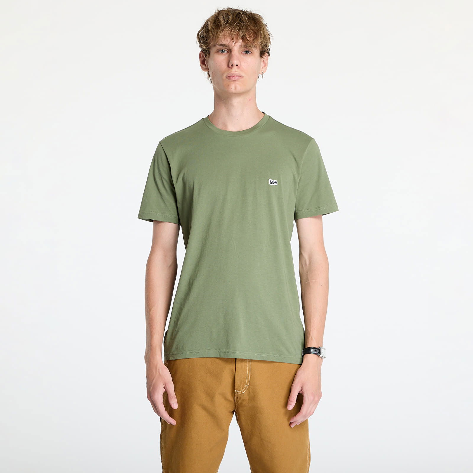 Ss Patch Logo Tee Mercantile Green