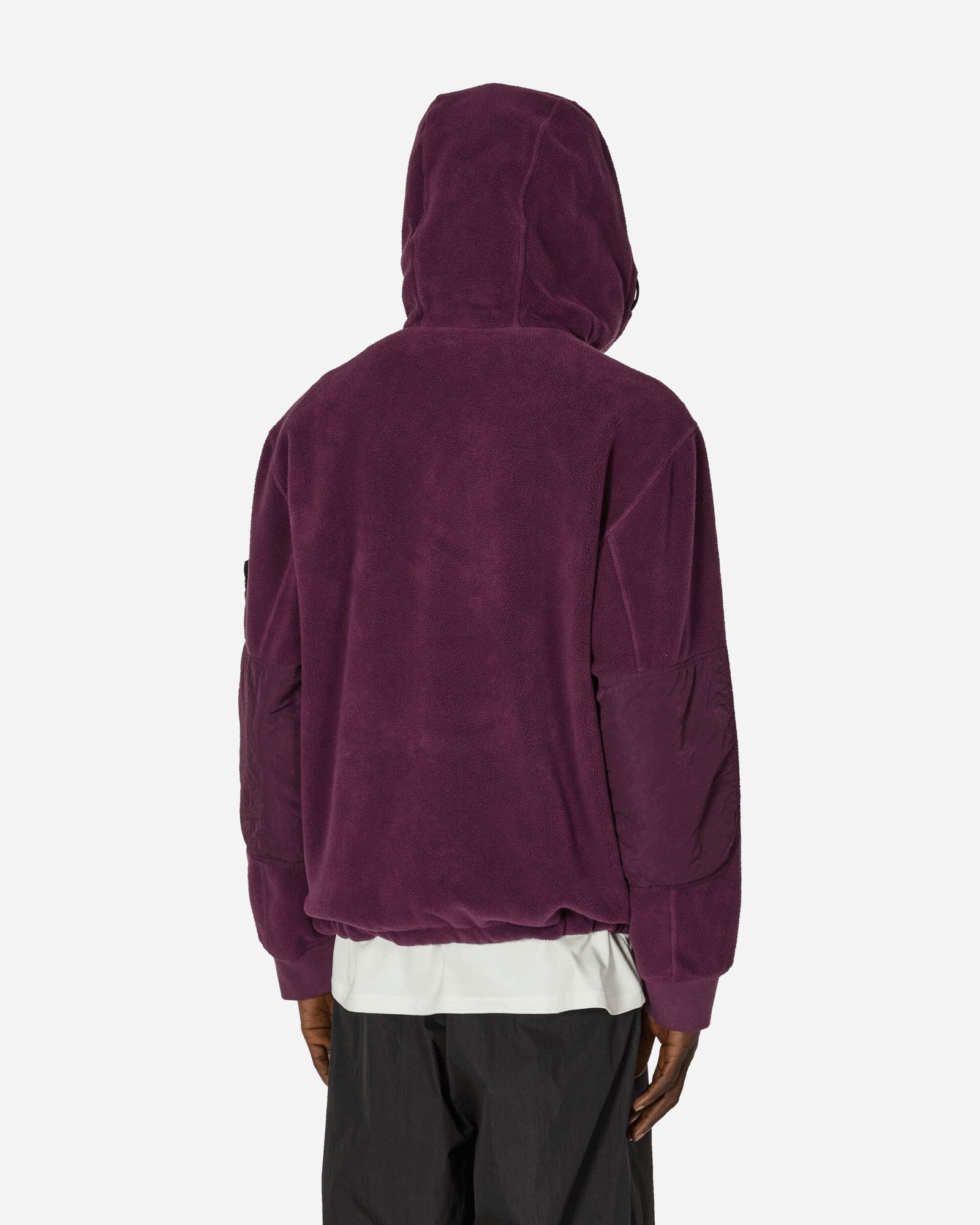 Sherpa Hooded Jacket Dark Burgundy