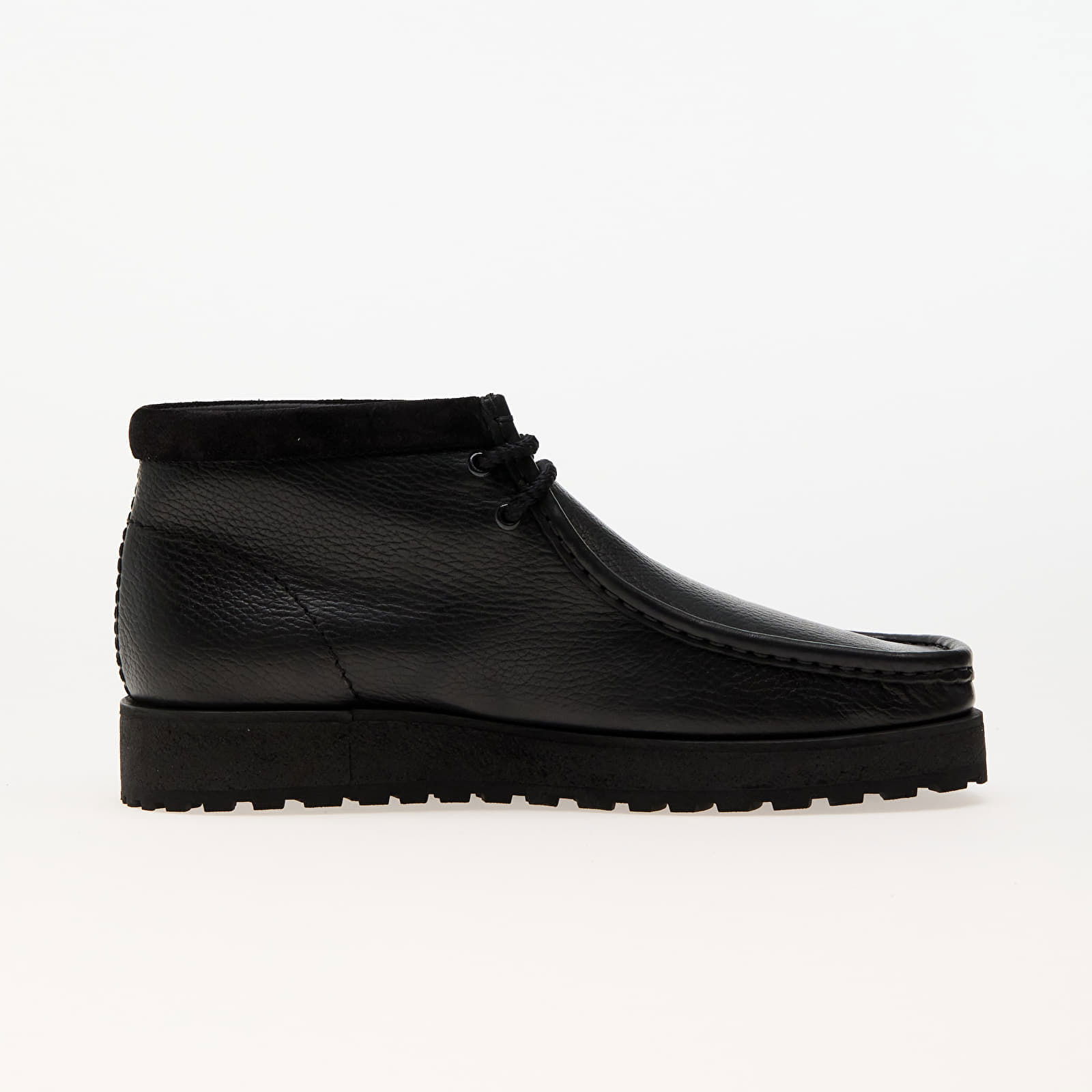 Wallabee Scout Black Leather