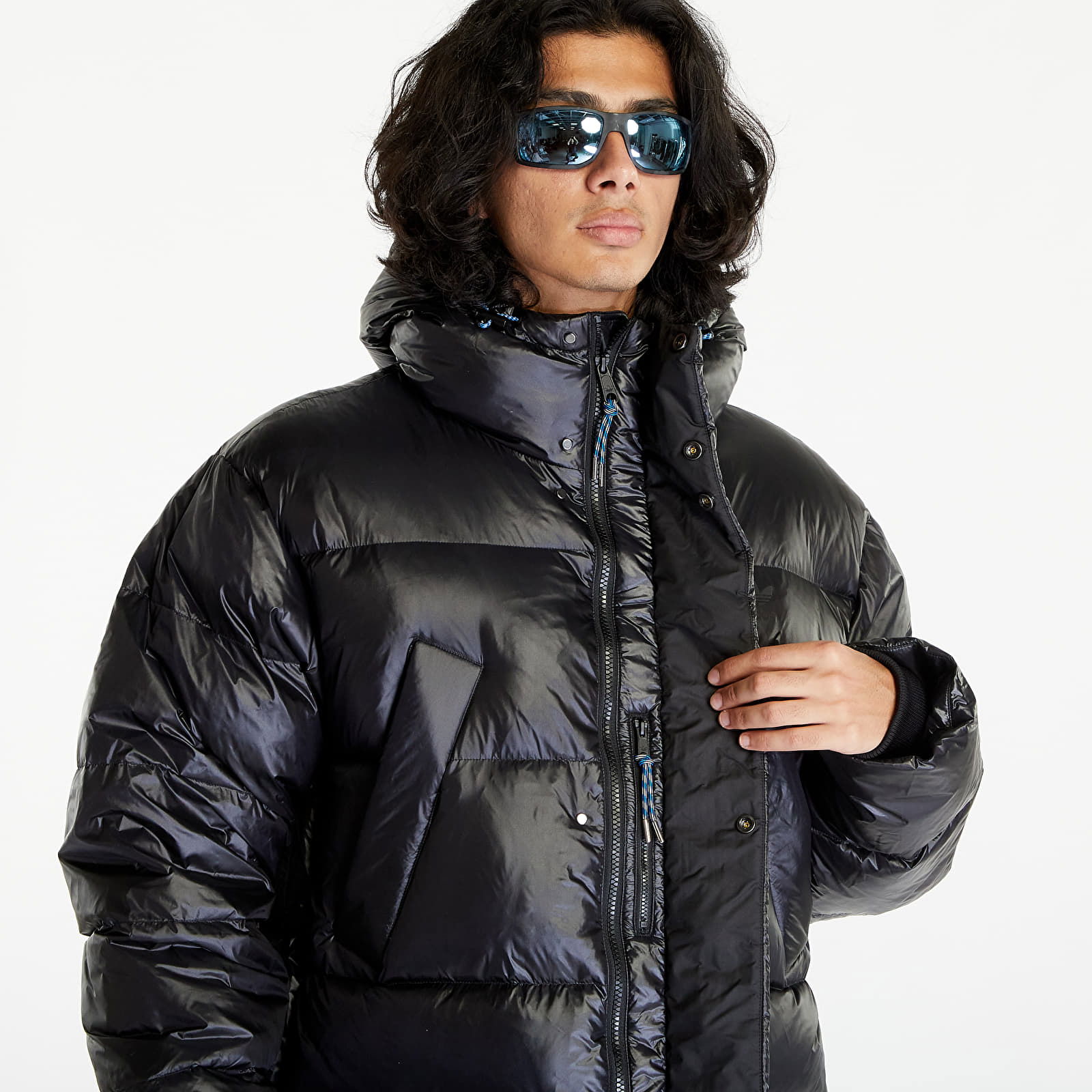 Long Puffer Jacket Black