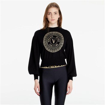 Versace Couture Round Lurex Sweater B4HWA81550645K42