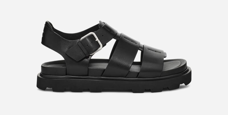 ® Capitelle Strap Sandal for Women in Black, Size 4, Leather
