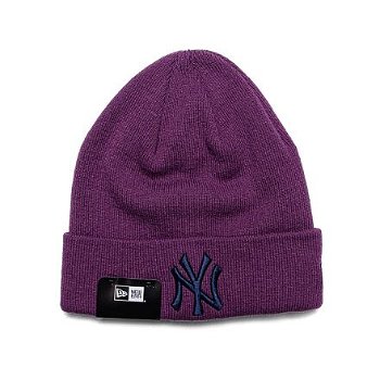 New Era MLB League Essential Cuff Beanie New York Yankees Purple Nitro / Navy One Size 60364352