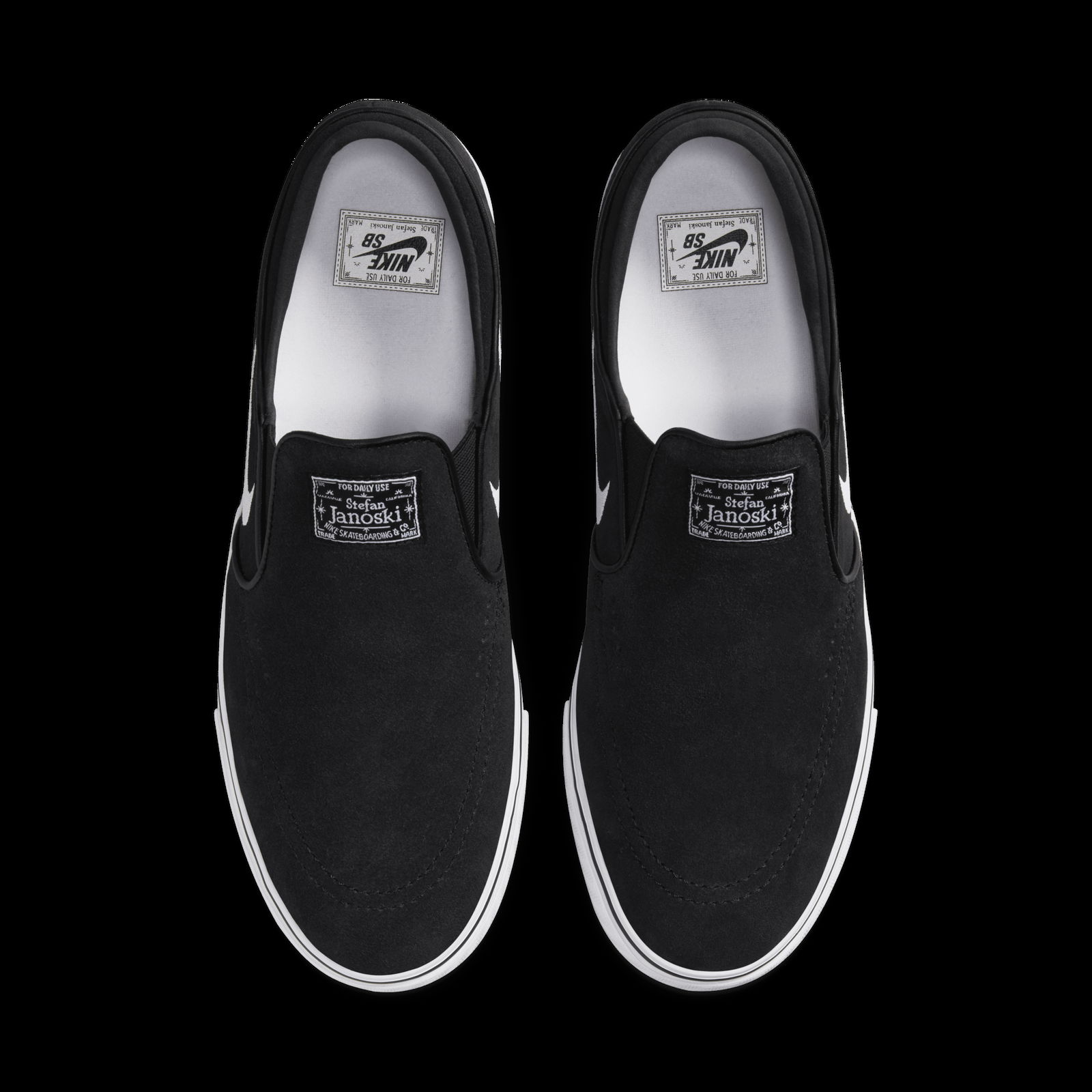 Stefan Janoski+ Slip Black White