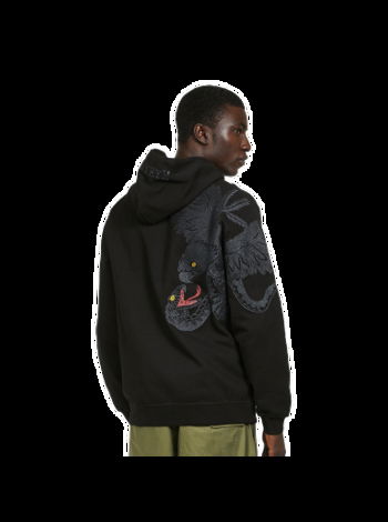 Maharishi Eagle vs. Snake Hooded Sweat 4022-BLACK