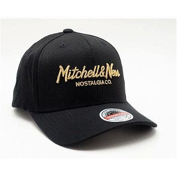 Mitchell & Ness Pinscript Redline Snapback Branded Black / Gold 6HSRLINTL230-MNNBKGD
