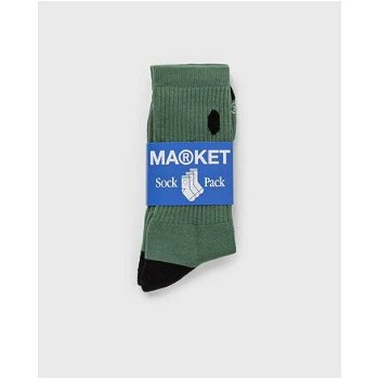 MARKET Smiley Oversized Socks Sage 360001158-1059