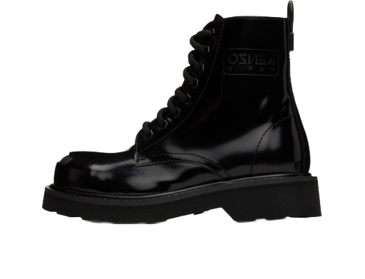 Smile Lace-Up Boots "Black"
