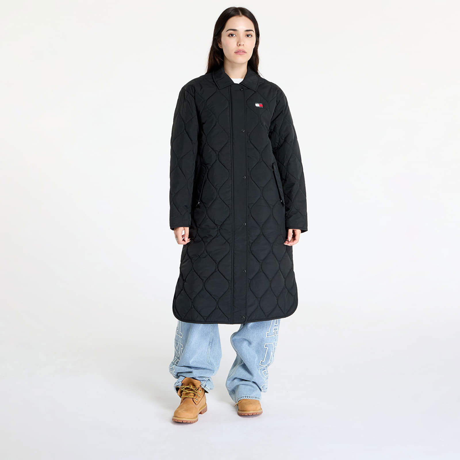 Onion Quilt Coat Jacket Black