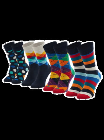 Happy Socks 4-Pack Multi-color Socks Gift Set XMIX09-6050