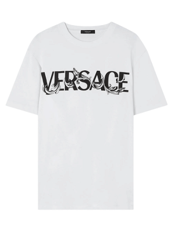 Versace Baroque Text Logo Tee 1006974 1A04949 1W010