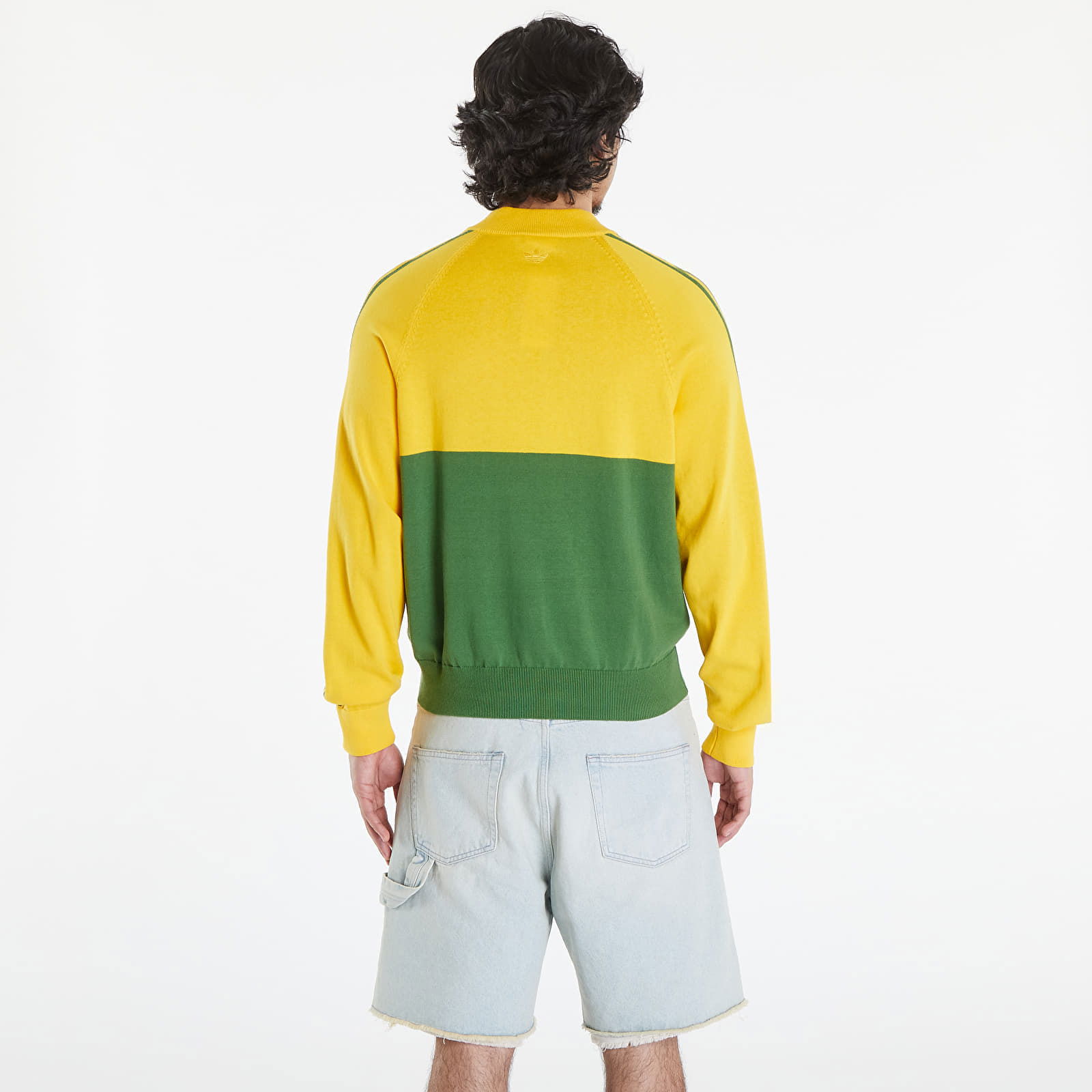 Wales Bonner x Knit Sweatshirt Bold Gold/ Crew Green