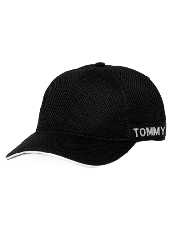 Tommy Hilfiger Kšiltovka Tommy Jeans černá barva, s potiskem AM0AM11004.PPYX