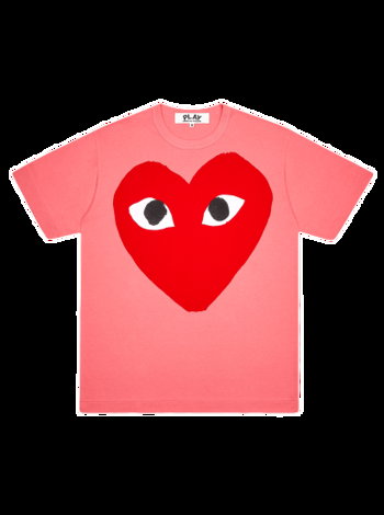 Comme des Garçons PLAY Pastelle Red Logo T-Shirt AZ T274 051 3