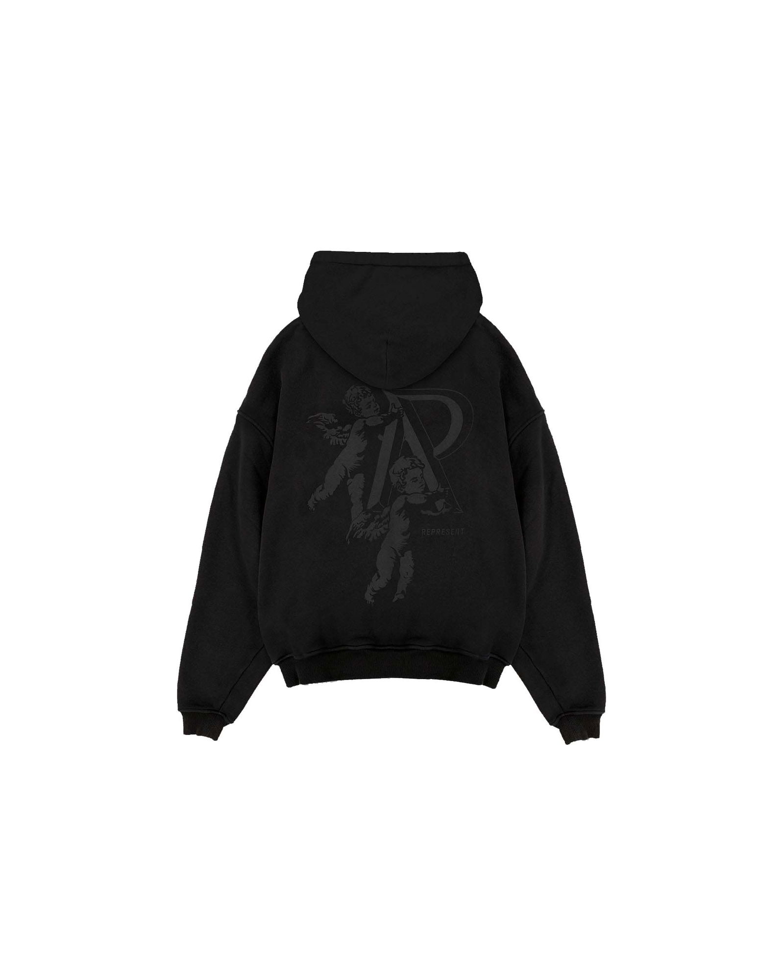 Represent Cherub Initial Hoodie Black