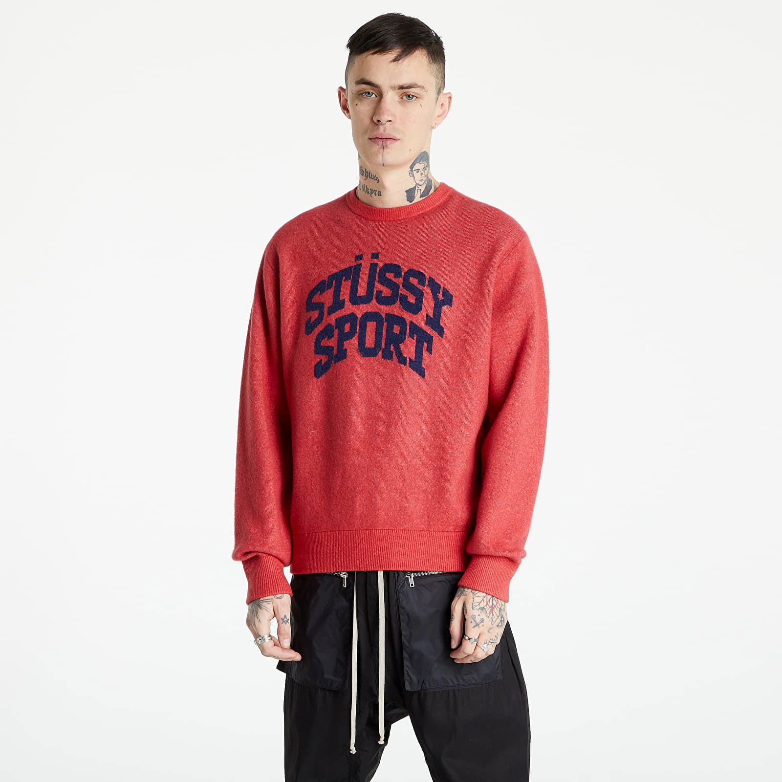 Svetr Stüssy Sport Sweater 117104 red | FLEXDOG