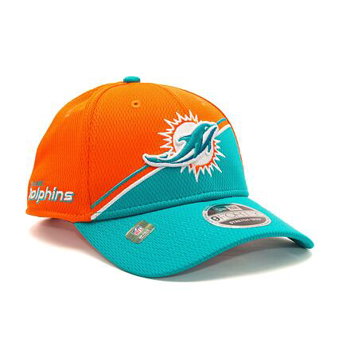 New Era 9FORTY Stretch-Snap NFL Sideline 23 Miami Dolphins Team Colors One Size 60408274