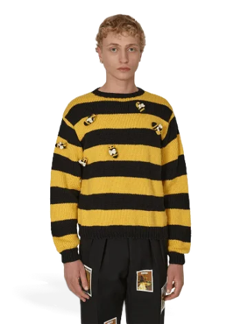 Sky High Farm Hand Knit Bee Knit Sweater SHF02N003 1