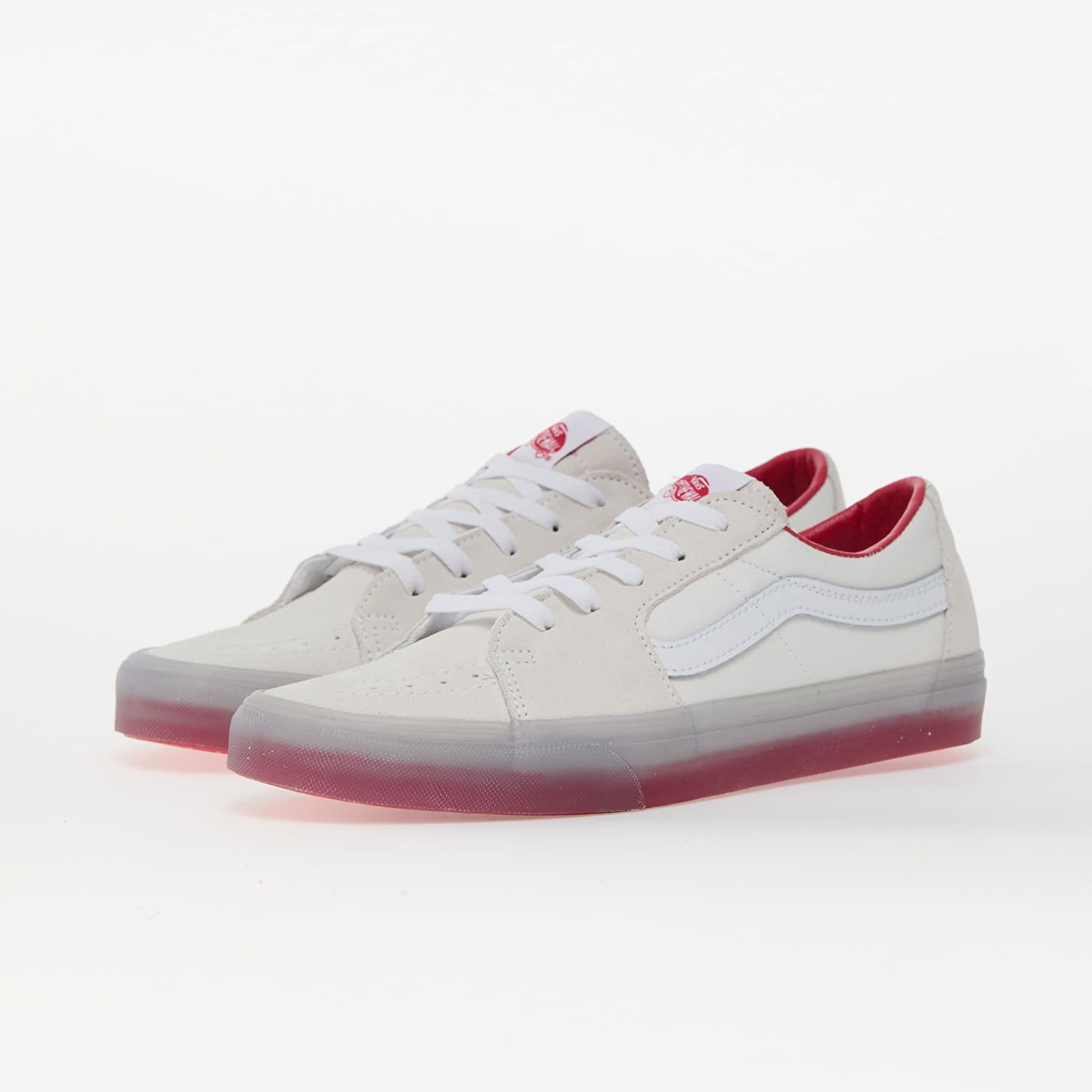 Sk8-Low Translucent Sidewall White/ Red