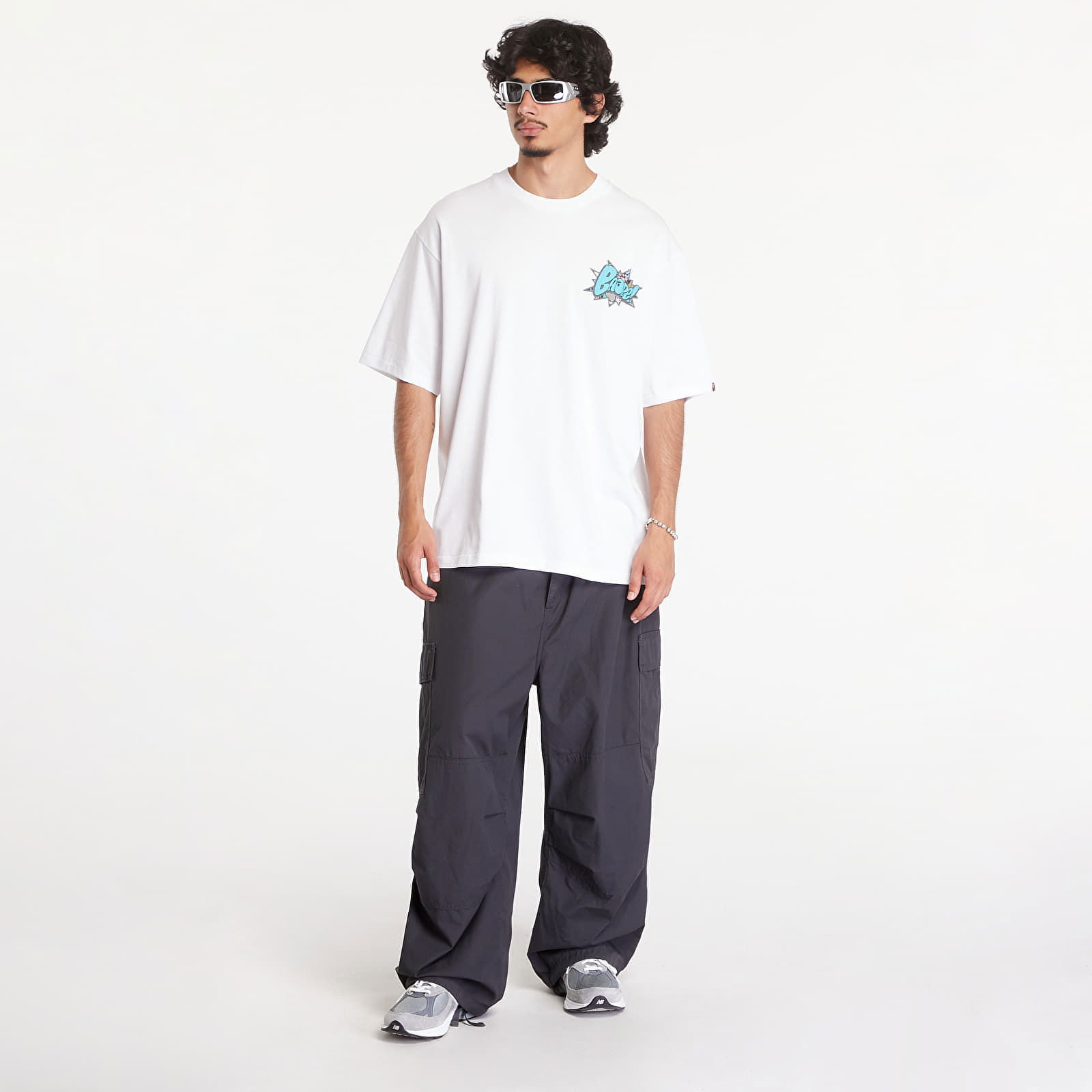 A BATHING APE Graffiti Bape Relaxed Fit Short Sleeve Tee White