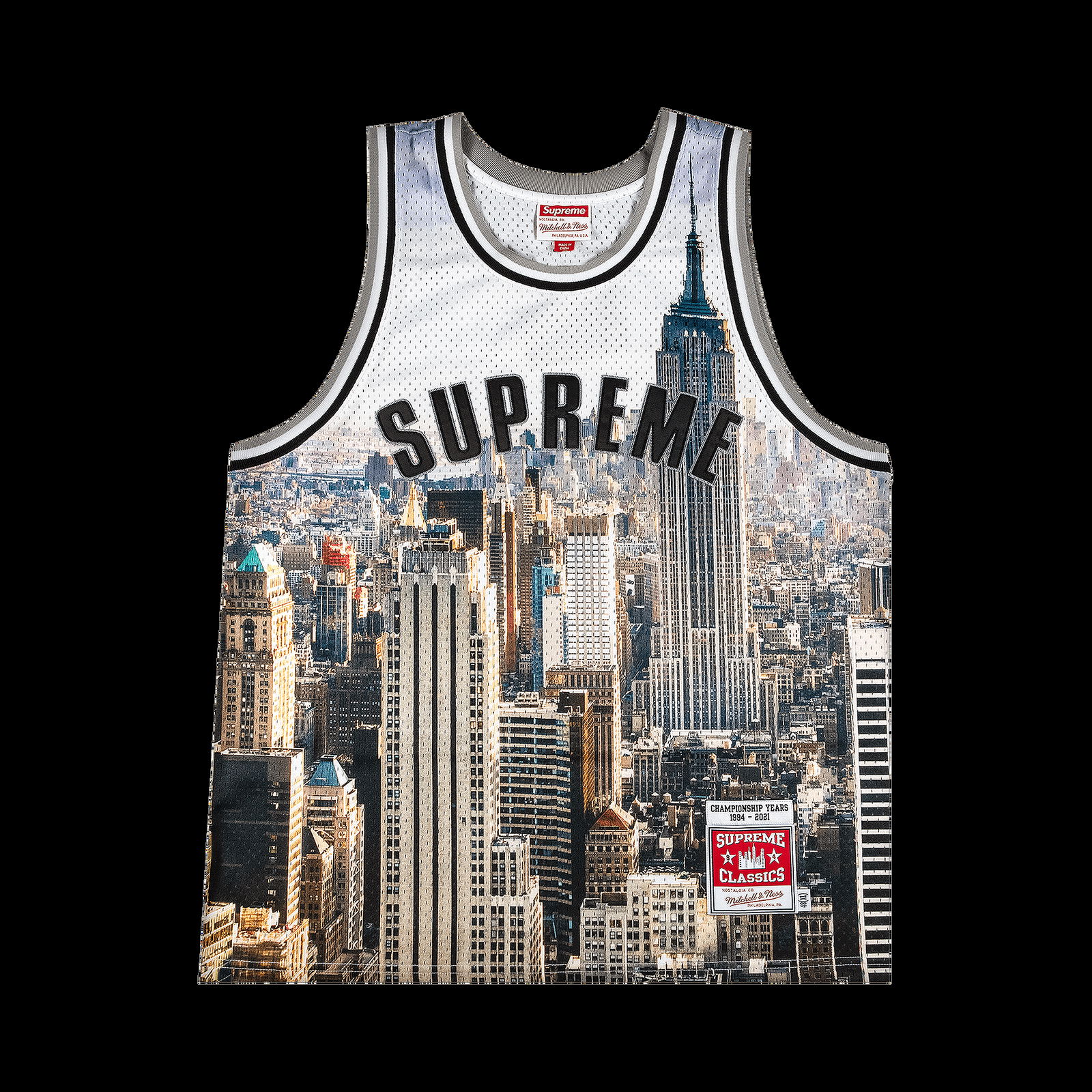 Dres Supreme Mitchell And Ness Basketball Jersey SS21KN58 SKYLINE