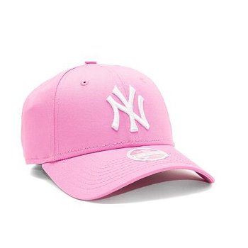 New Era 9FORTY Womens MLB League Essential New York Yankees Wild Rose / White One Size 60364310