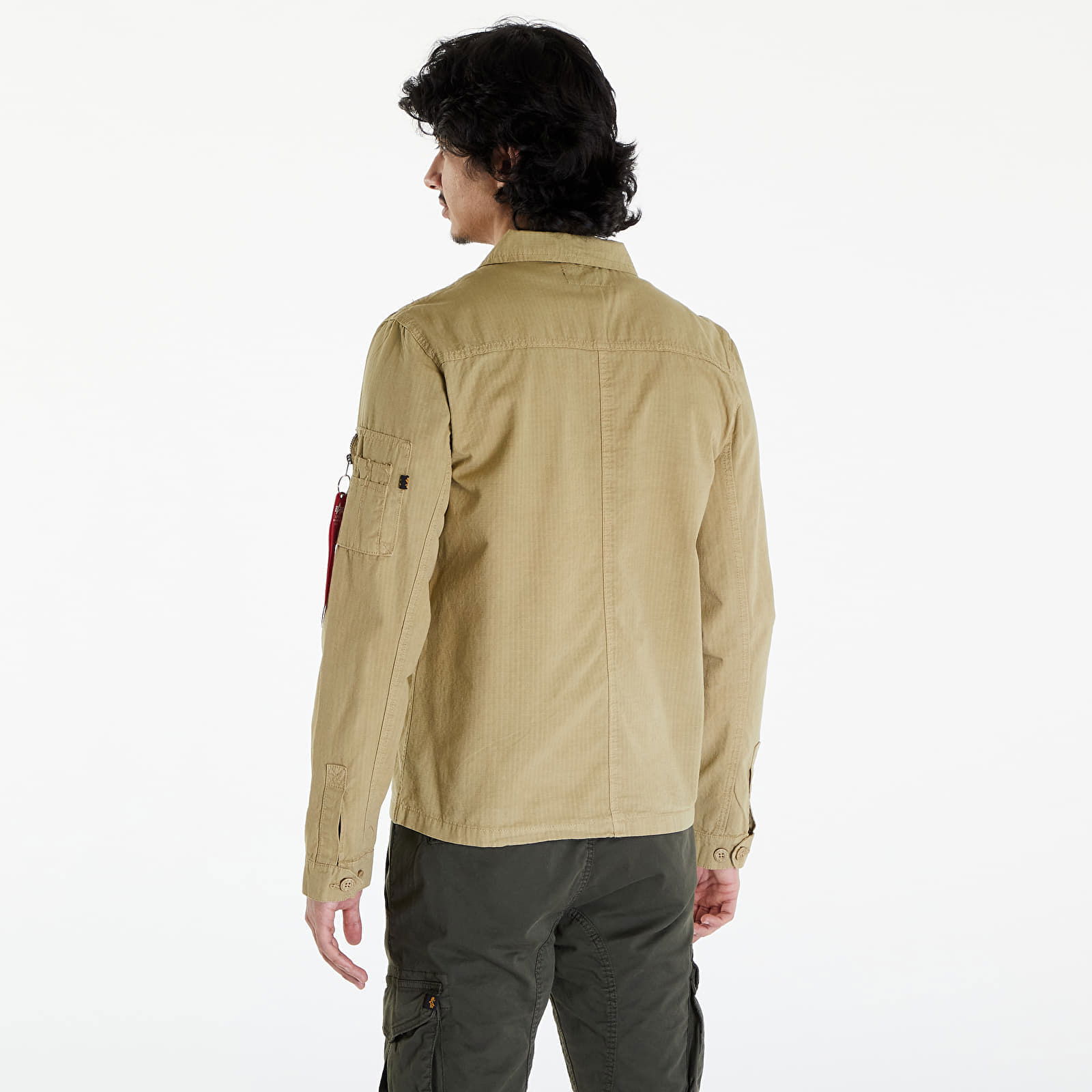 Ripstop Cargo Overshirt Light Olive