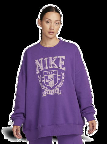 Nike Sportswear Oversized Fleece Crew-Neck Sweatshirt FZ0226-507