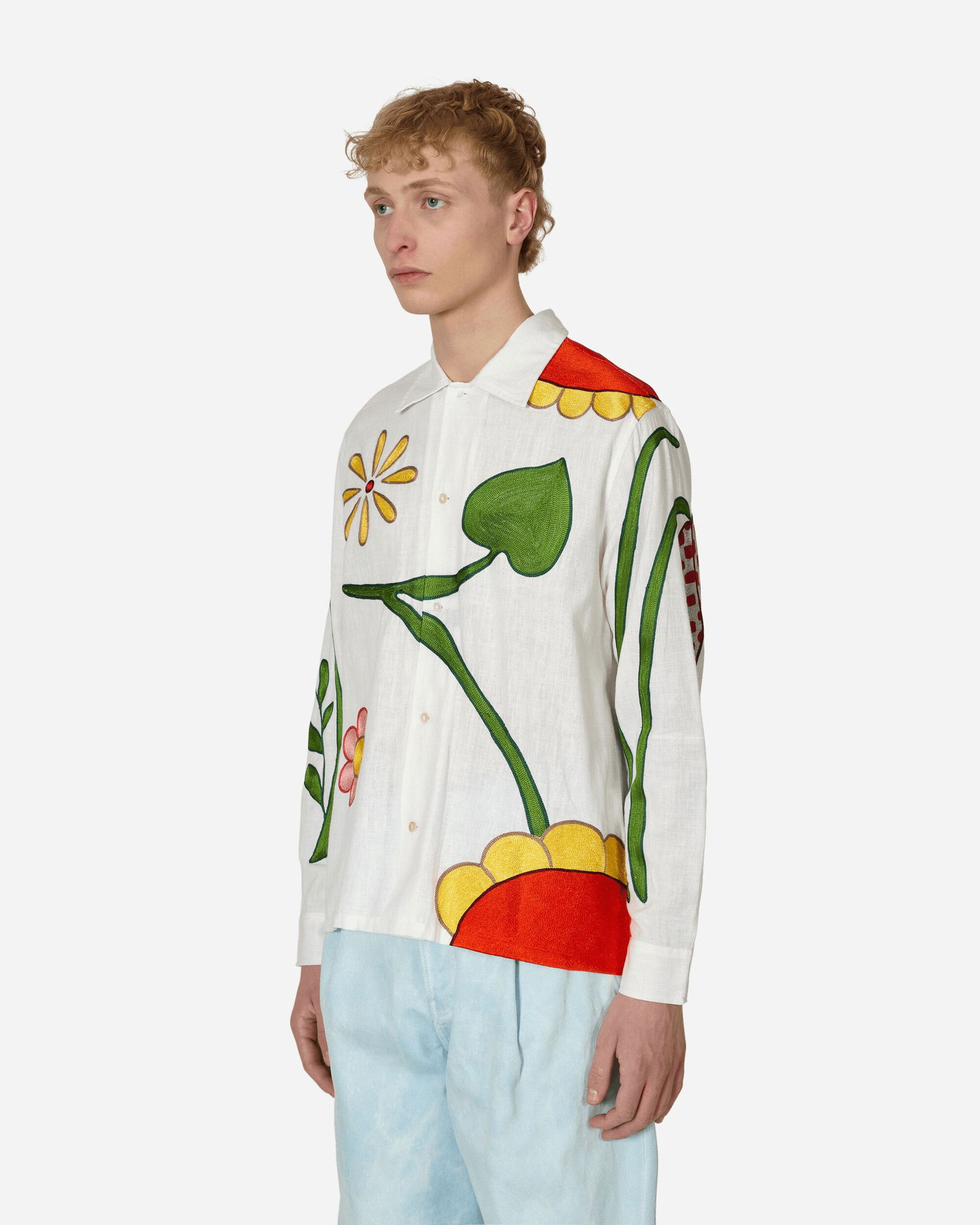 Embroidered Flower Shirt