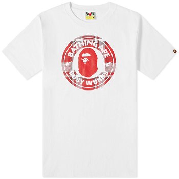 BAPE Check Gift Busy Works Tee 001TEI201003F-WHT