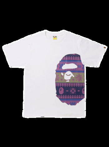 BAPE Snow Pattern Side Big Ape Head Tee 001TEH801050M