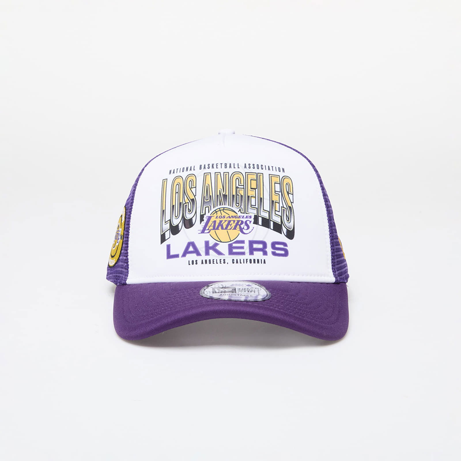 Los Angeles Lakers NBA Team Colour 9FORTY E-Frame Adjustable Trucker Cap True Purple/ Yellow Universal