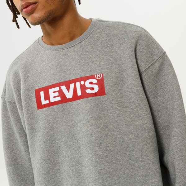 LEVIS RELAXED GRAPHIC CREWNECK SWEATSHIRT 391340030 HEATHER GREY