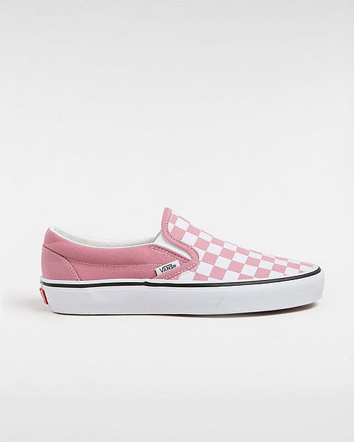 Classic Slip-on Checkerboard Shoes (foxglove) Unisex Pink, Size 2.5