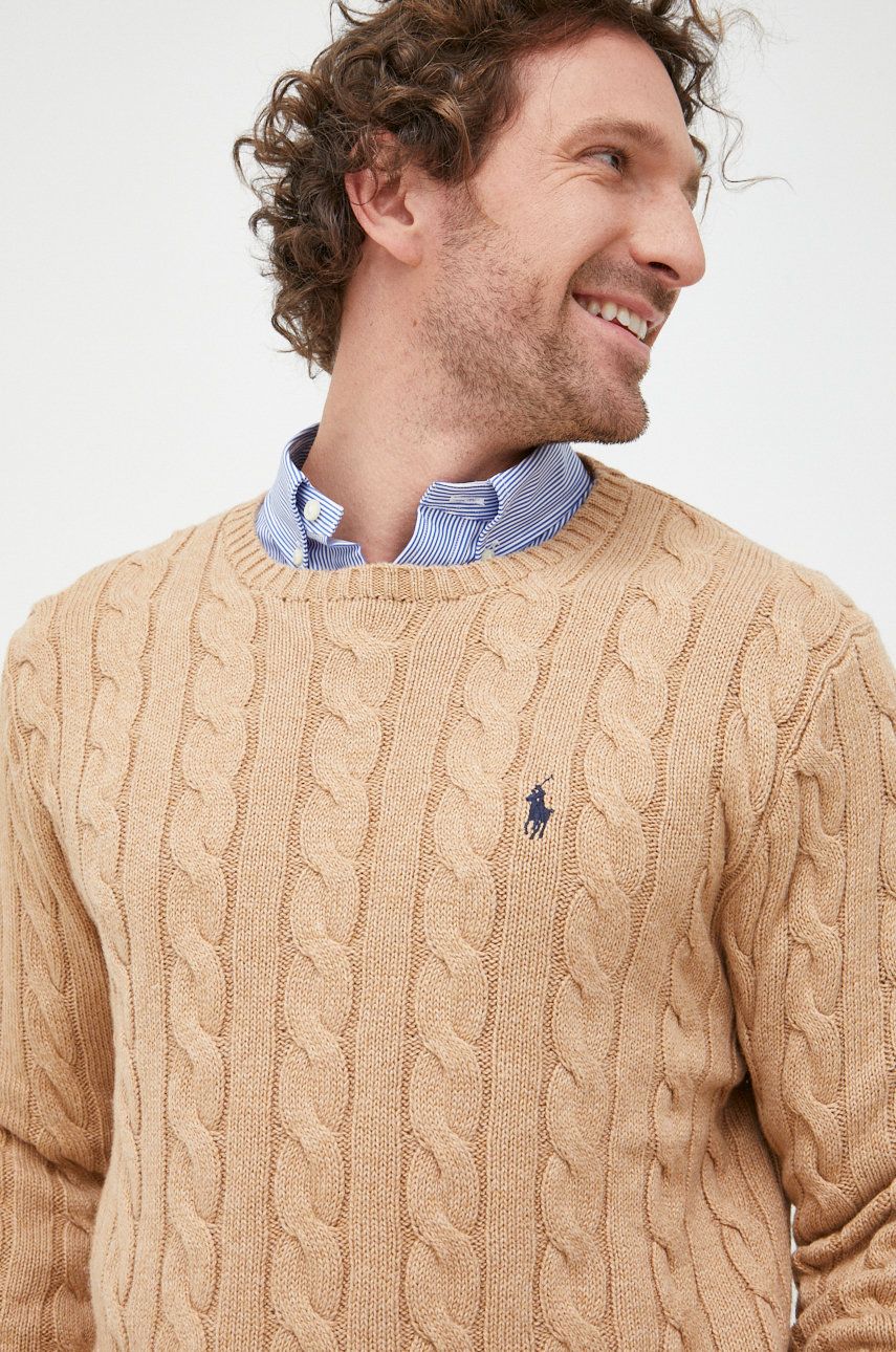 Cotton Cable Crew Knit