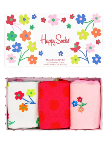 Happy Socks Flower Socks Gift Set 3-Pack XFLO08-3300