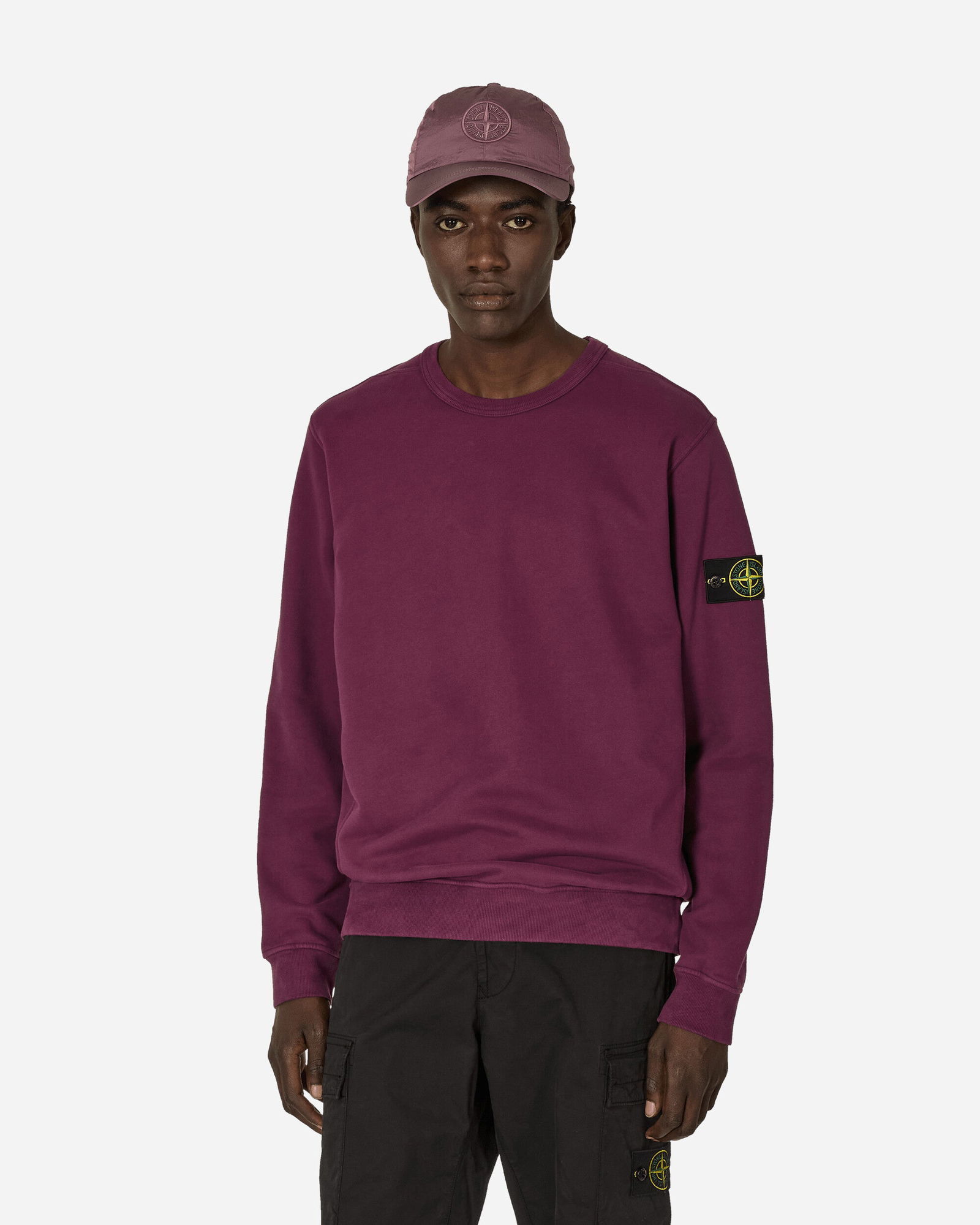 Garment Dyed Crewneck Sweatshirt Dark Burgundy