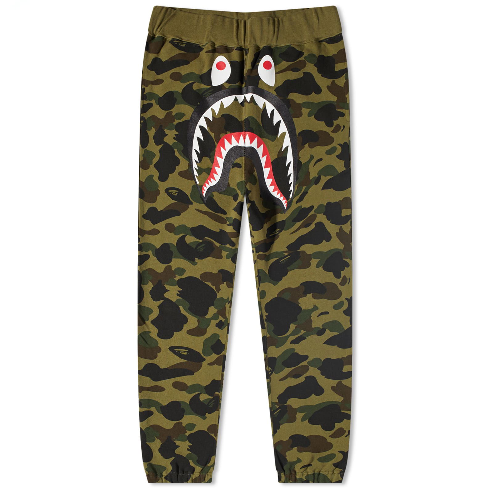 1st Camo Wide Fit Sweat Pants Green