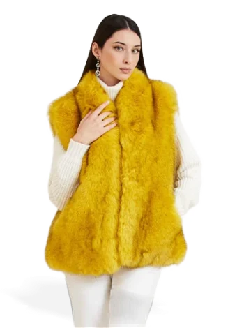 GUESS Marciano Faux Fur Vest 3BGL269964Z