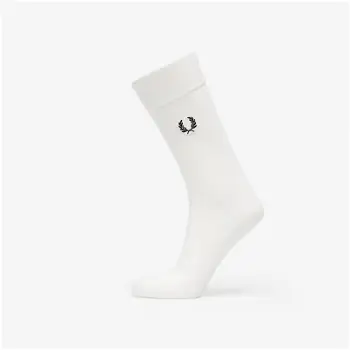 Fred Perry Classic Laurel Wreath Sock White C7135 L59
