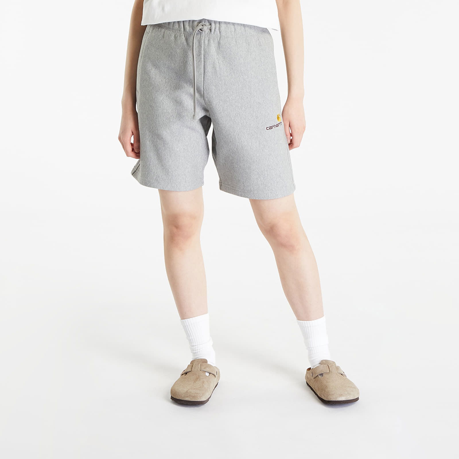 American Script Sweat Short Grey Heather