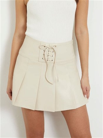 GUESS Faux Leather Mini Skirt W4RD53K8S30