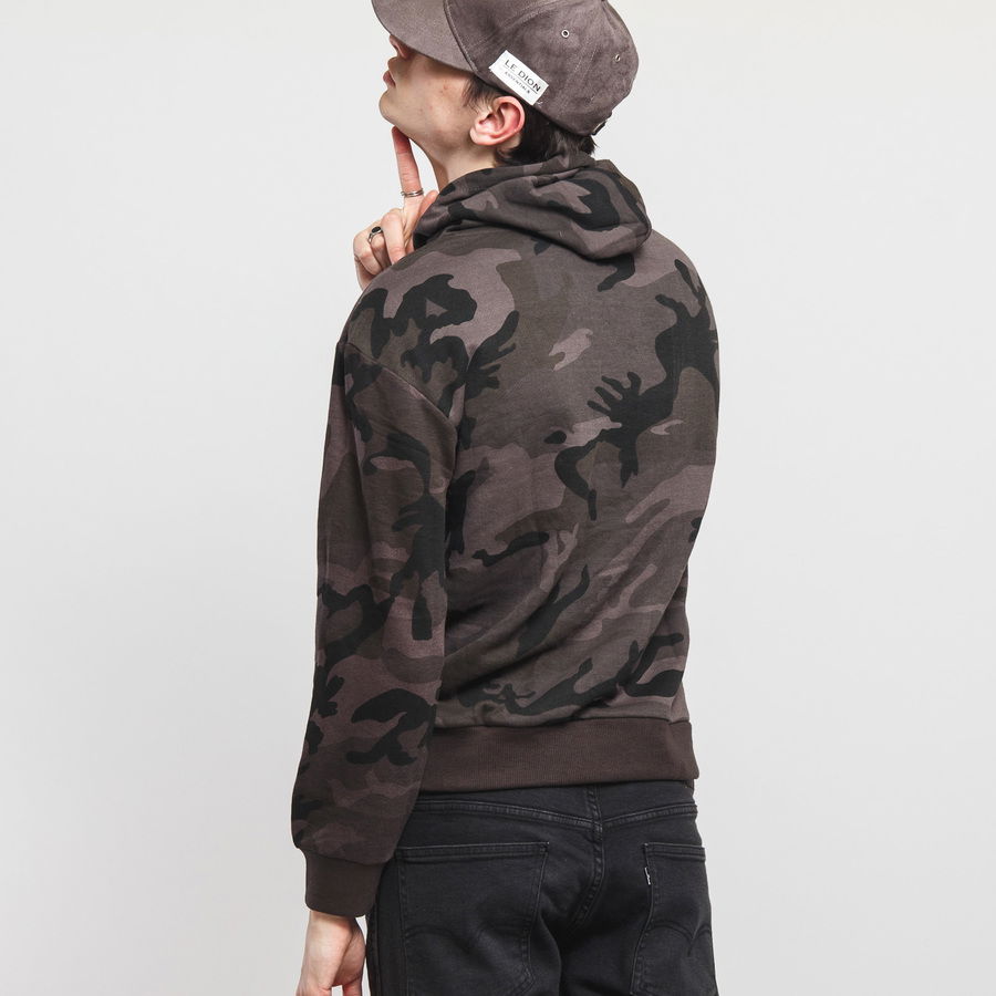 High Neck Camo Hoodie