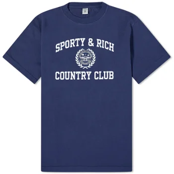 Sporty & Rich Varsity Crest T-Shirt TSAW2353NA