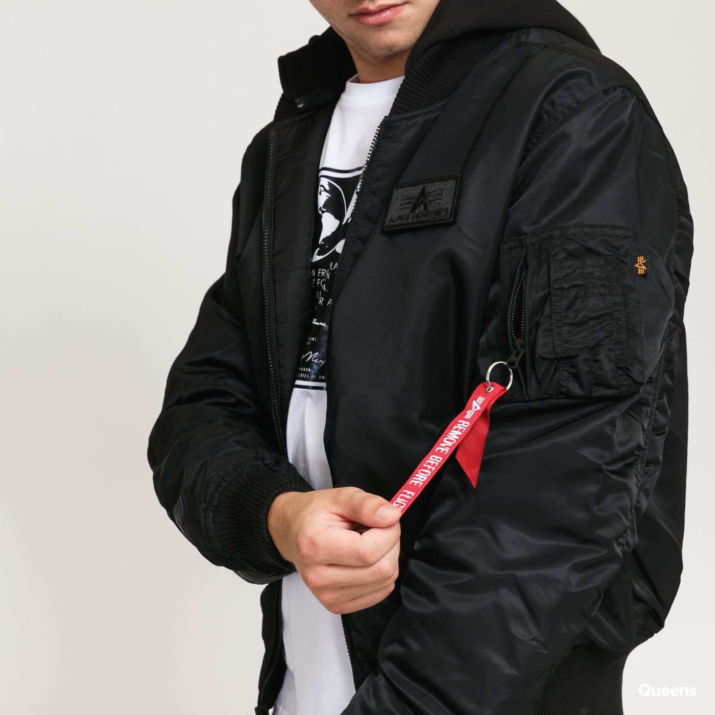 Jacket MA - 1 ZH Back Print Black